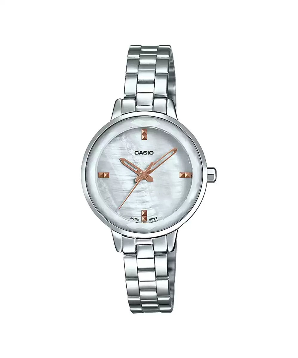 Casio LTP-E162D-7ADF - A1729 Silver Analog - Women's Watch